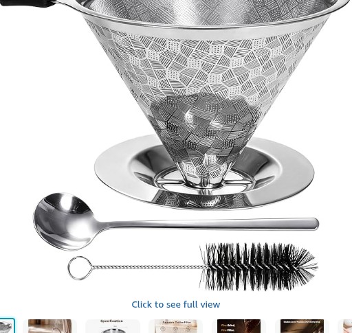 Pour Over Coffee Dripper 600 Mesh Set